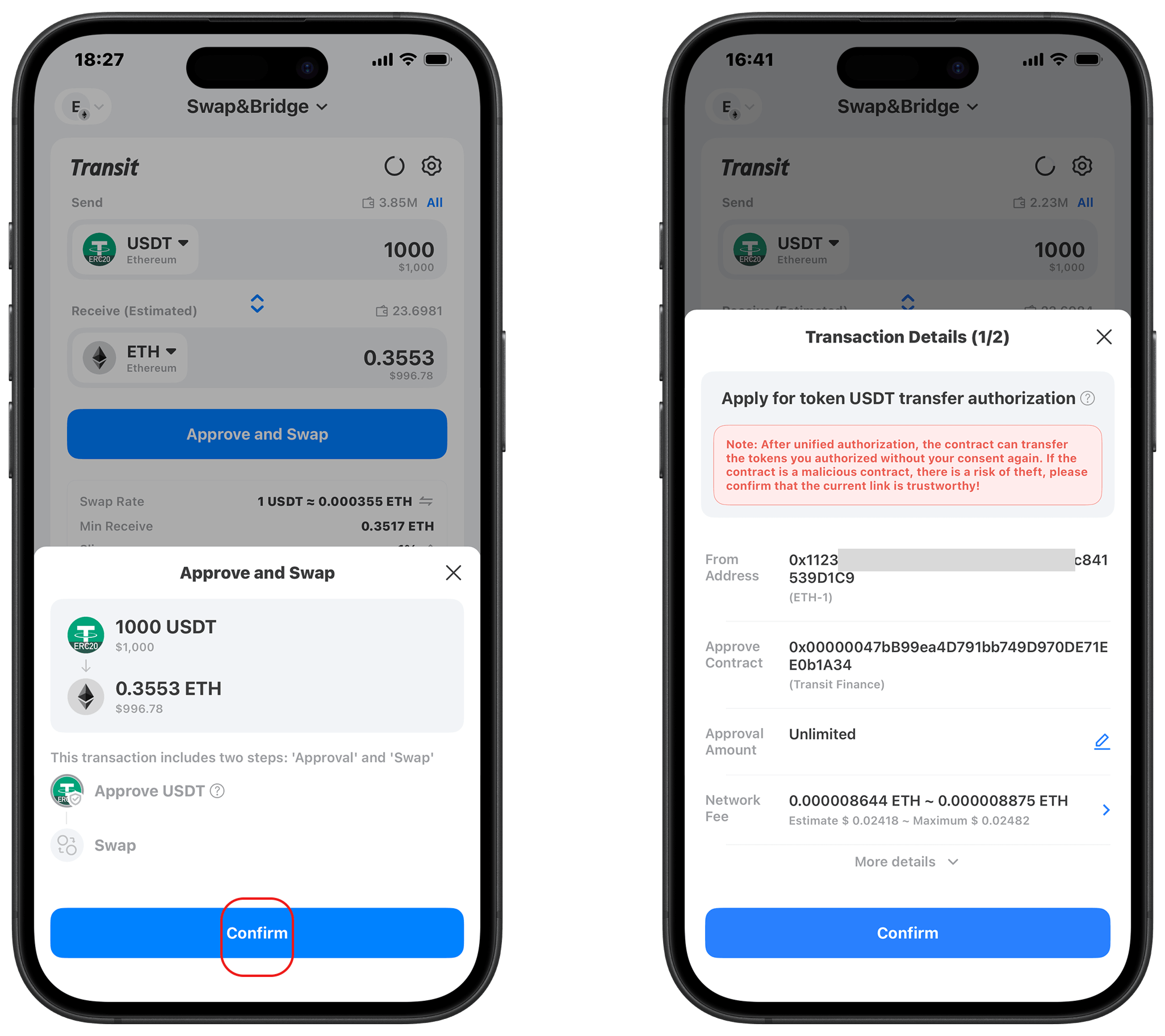Autorizar y completar la transacción