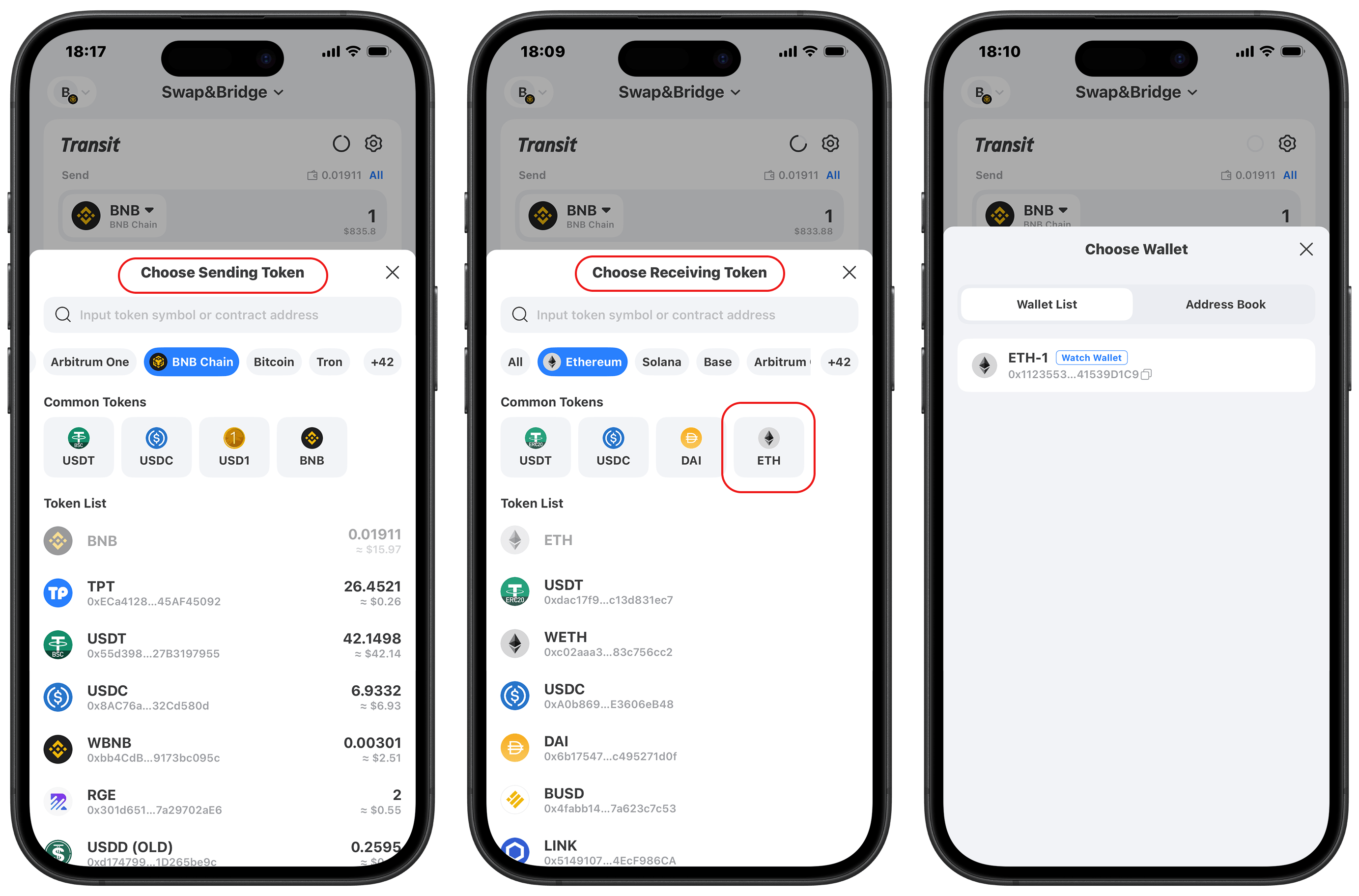 Pilih token