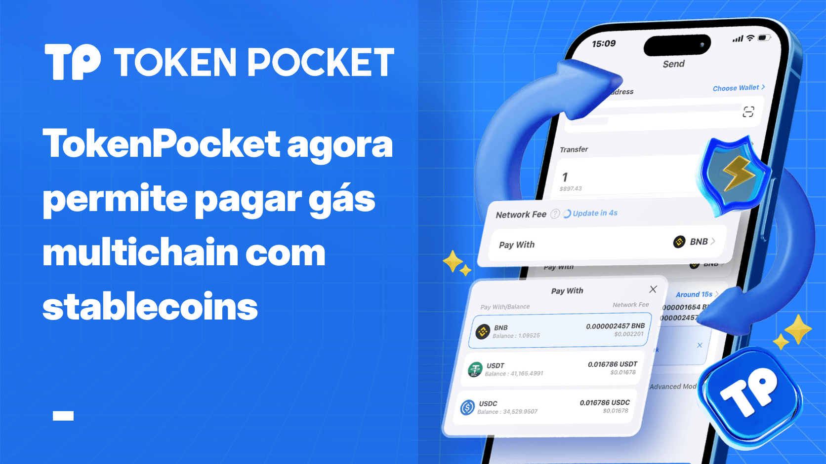 Como usar o serviço de pagamento Stablecoin Gas?
